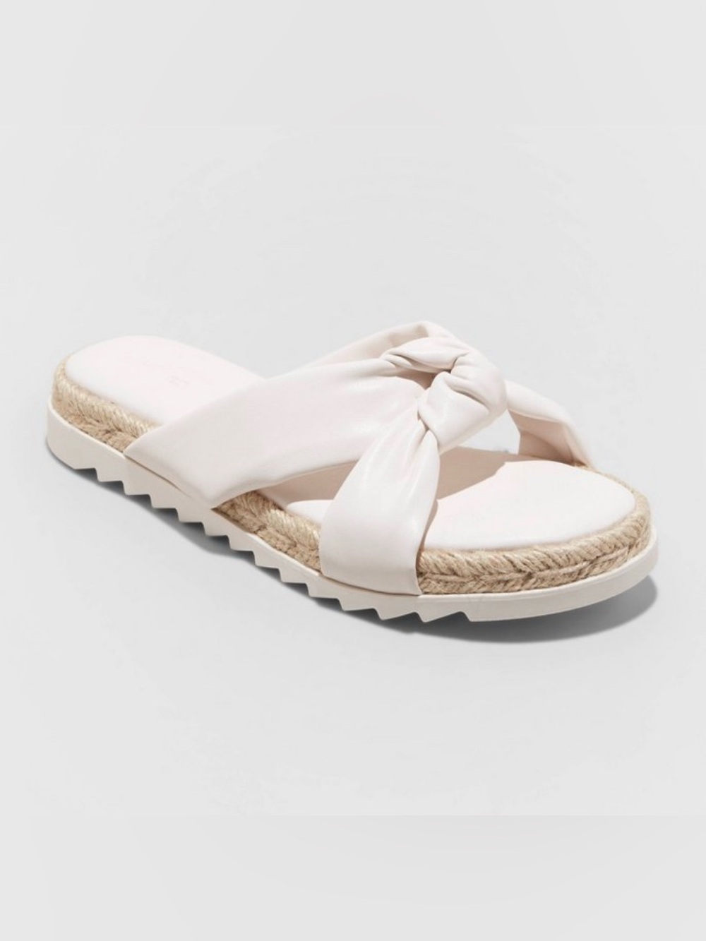 Universal Thread Dena Knotted Espadrille Sandals Off White Size 8.5